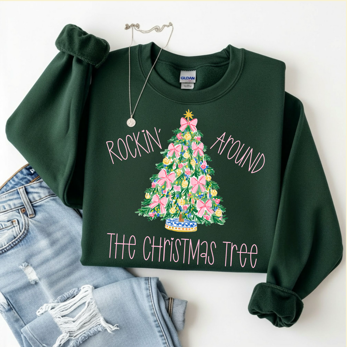 Rockin Around Sweatshirt by Emily Paige