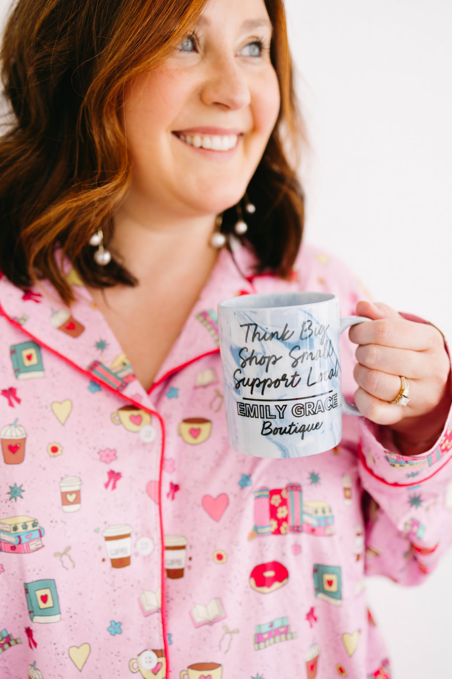 Emily Paige Designs Book & Coffee Lover Pj Set
