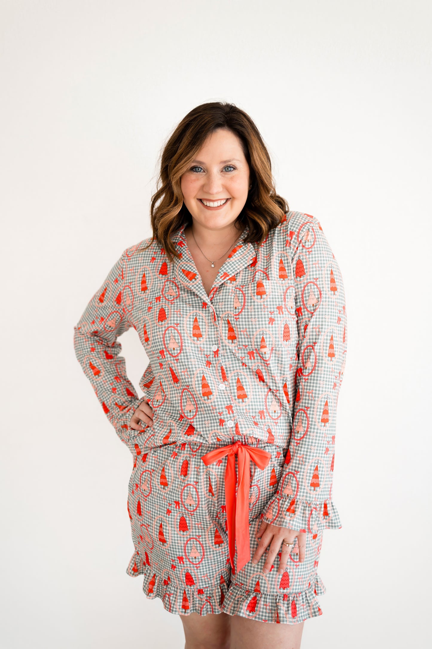 Emily Paige Designs Pink Christmas Tree Pajama Set Deposit