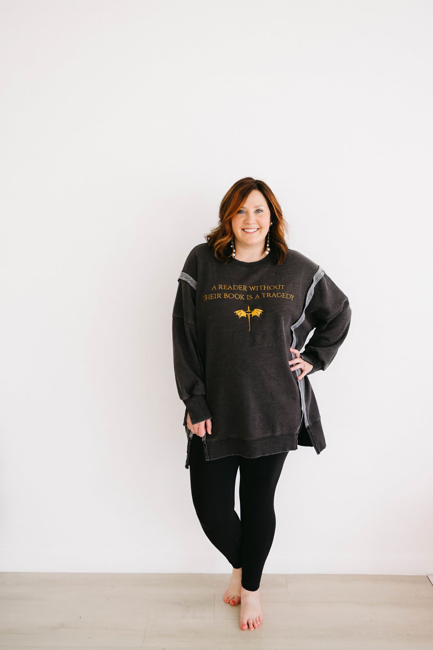 A Reader Without Their Book is a Tragedy Pullover Deposit