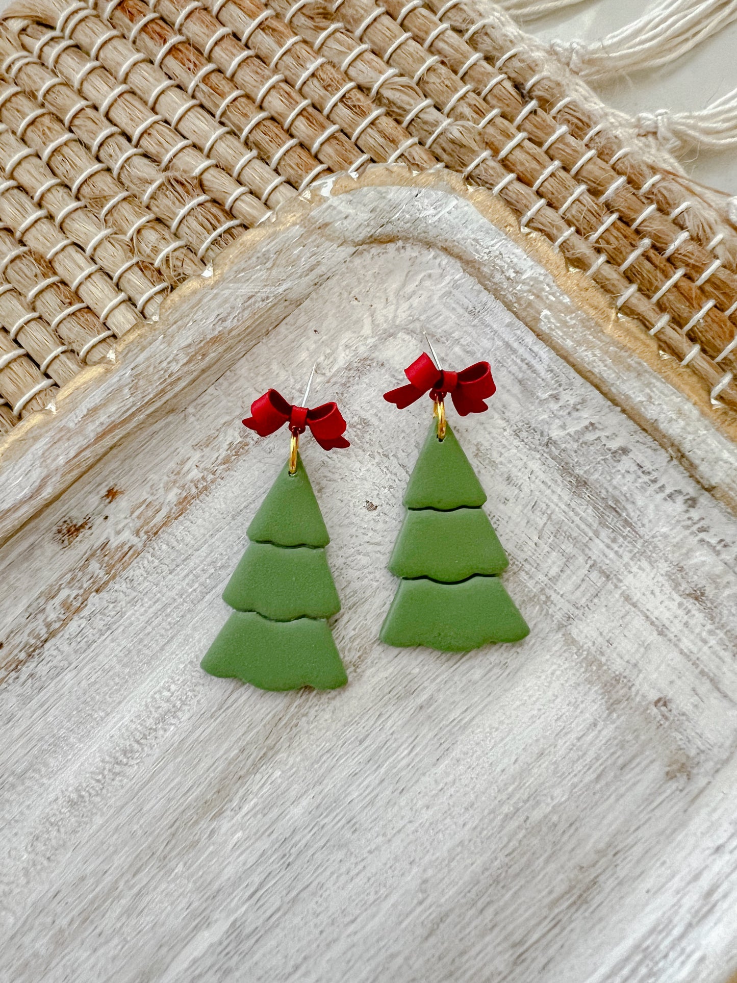 Speckled Sage Christmas Earrings 2024 for EGB