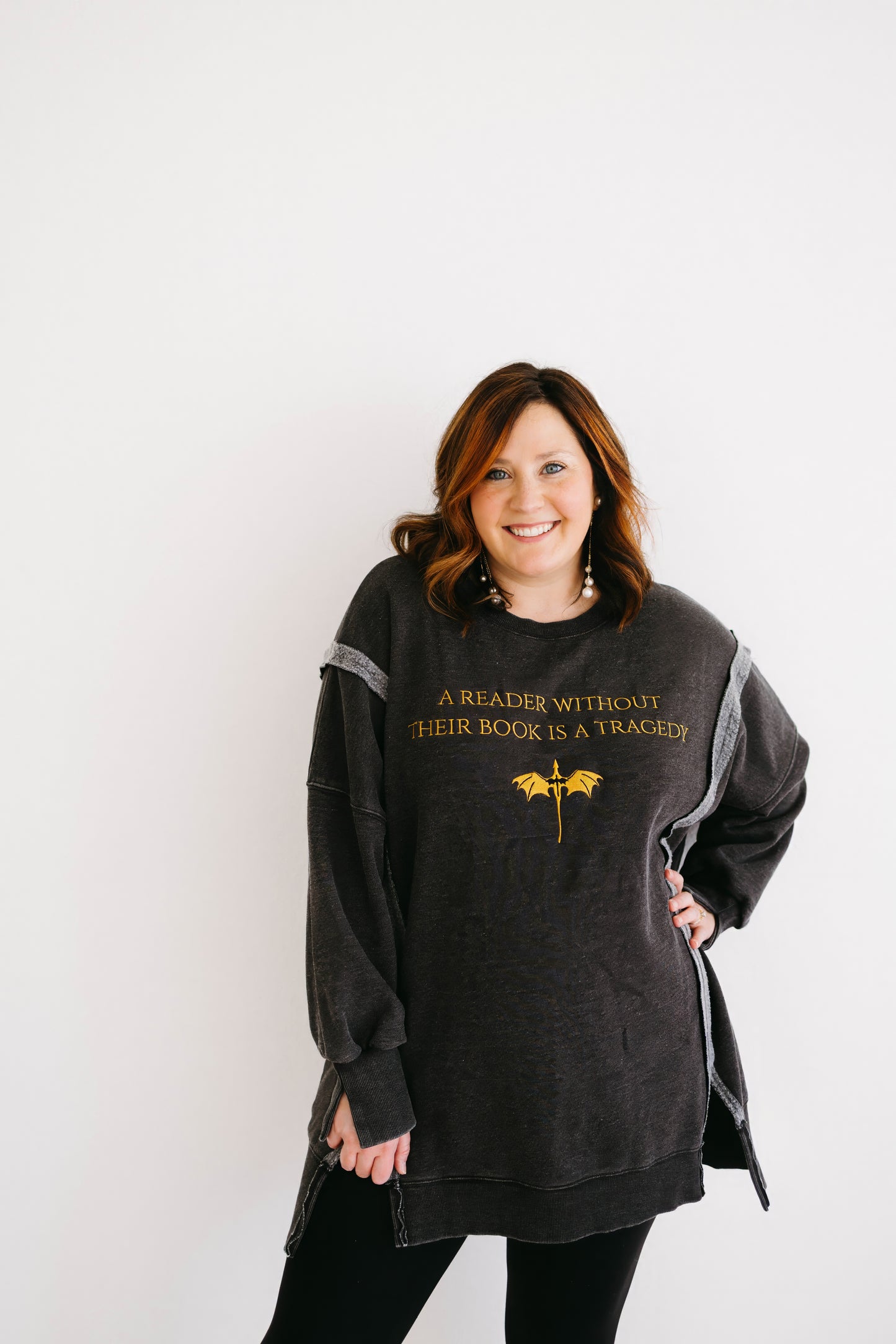 A Reader Without Their Book is a Tragedy Pullover Deposit