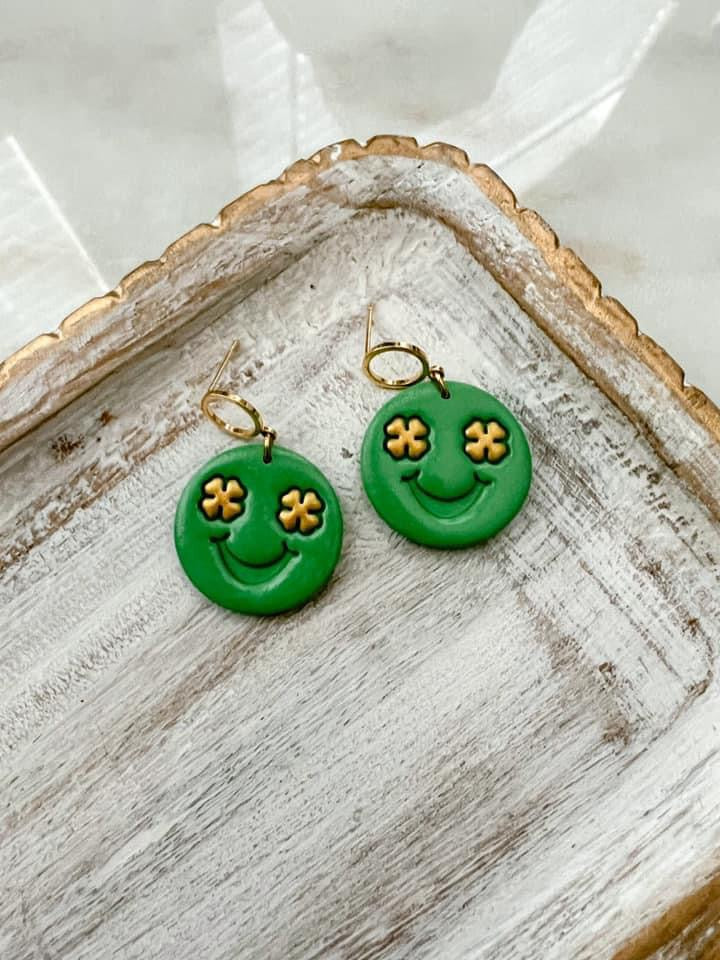 Speckled Sage St. Patrick’s Day Earrings