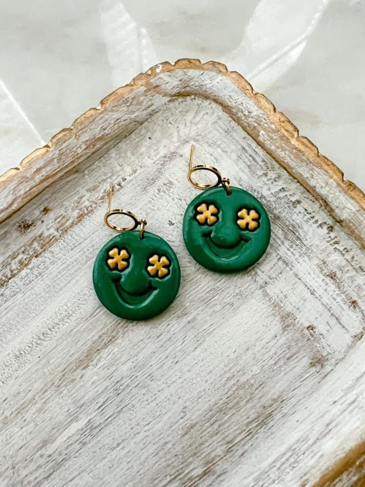 Speckled Sage St. Patrick’s Day Earrings