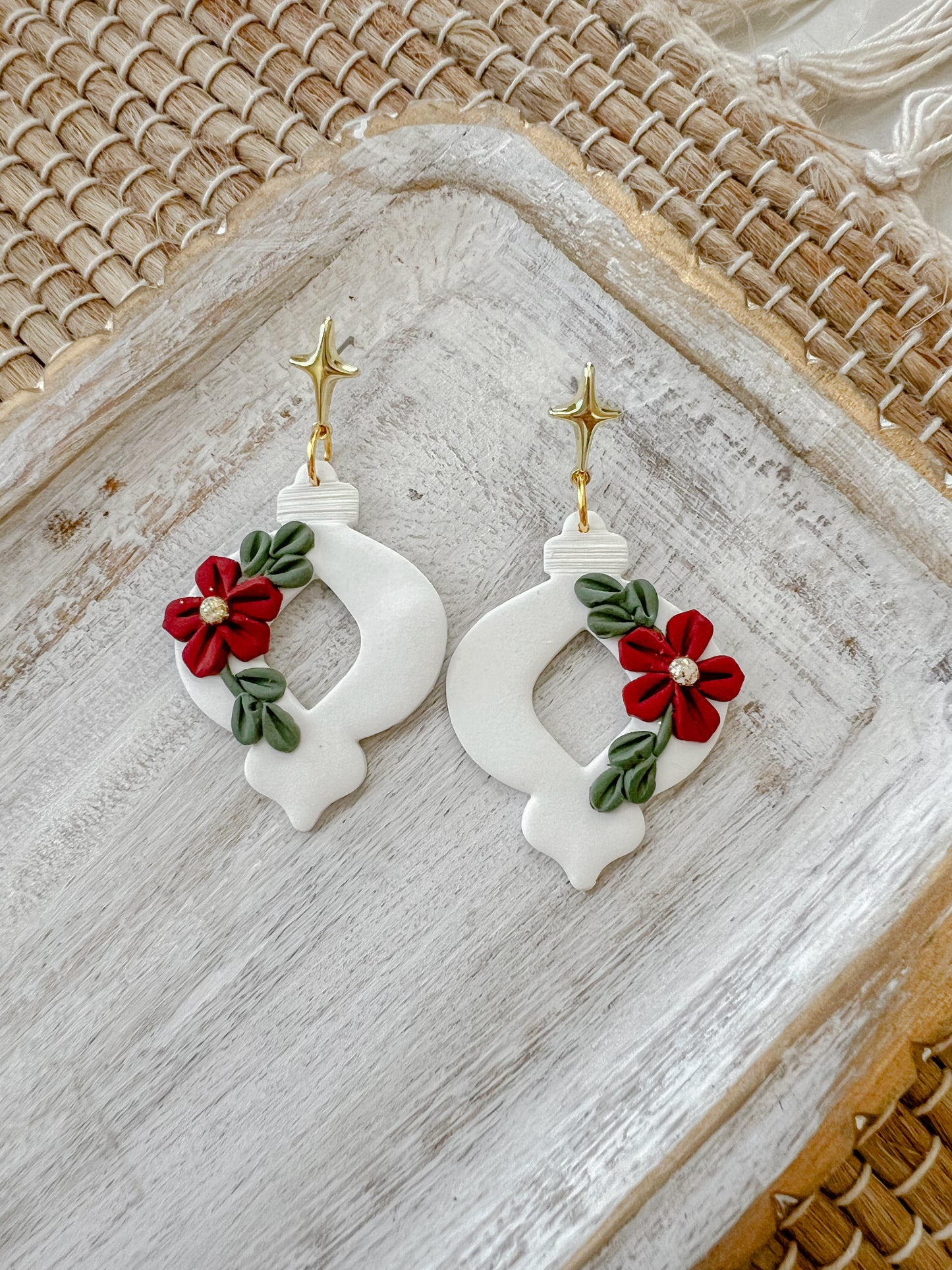 Speckled Sage Christmas Earrings 2024 for EGB