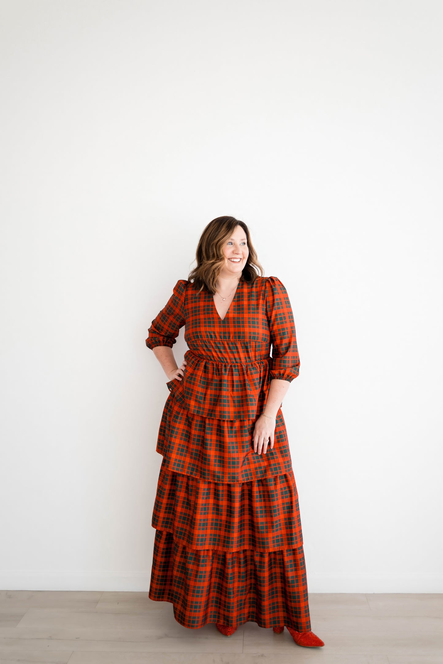 Emily Paige Designs Christmas Plaid Maxi Deposit