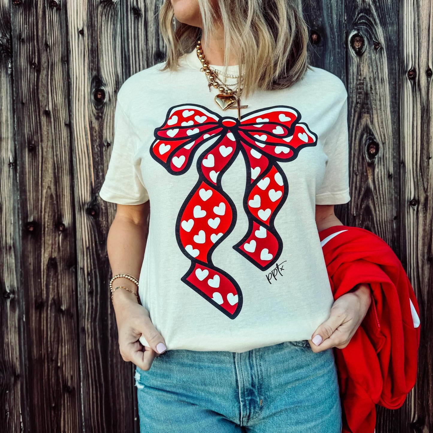 Bow Heart Tee