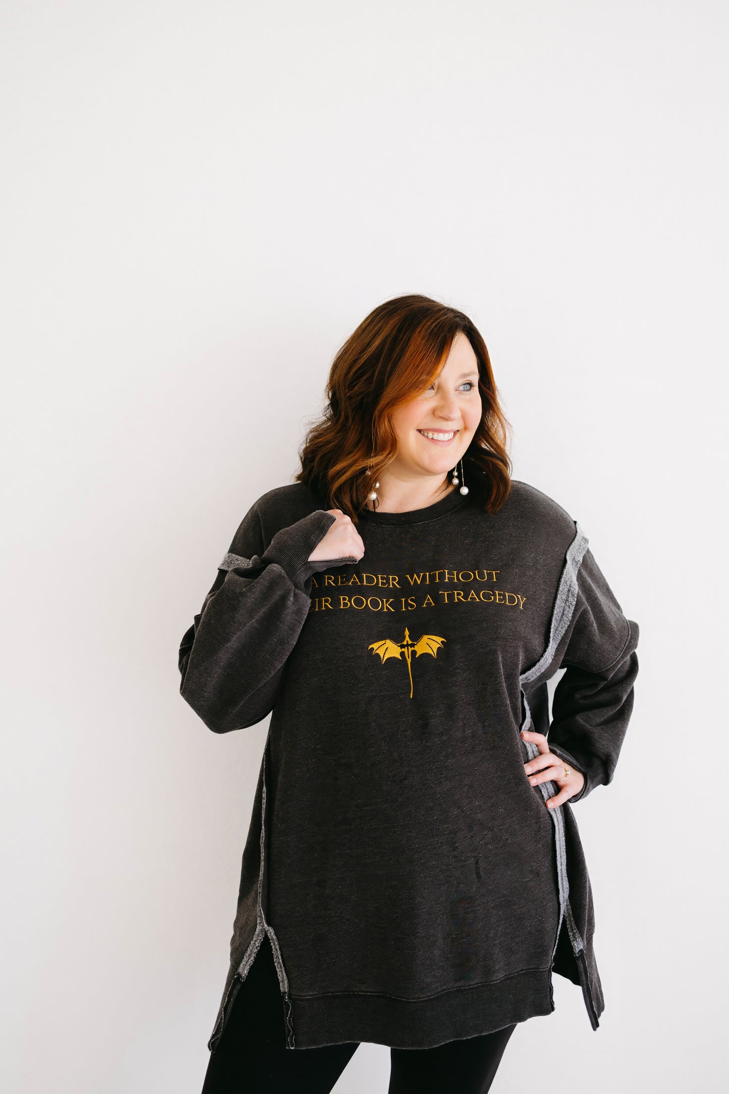 A Reader Without Their Book is a Tragedy Pullover Deposit