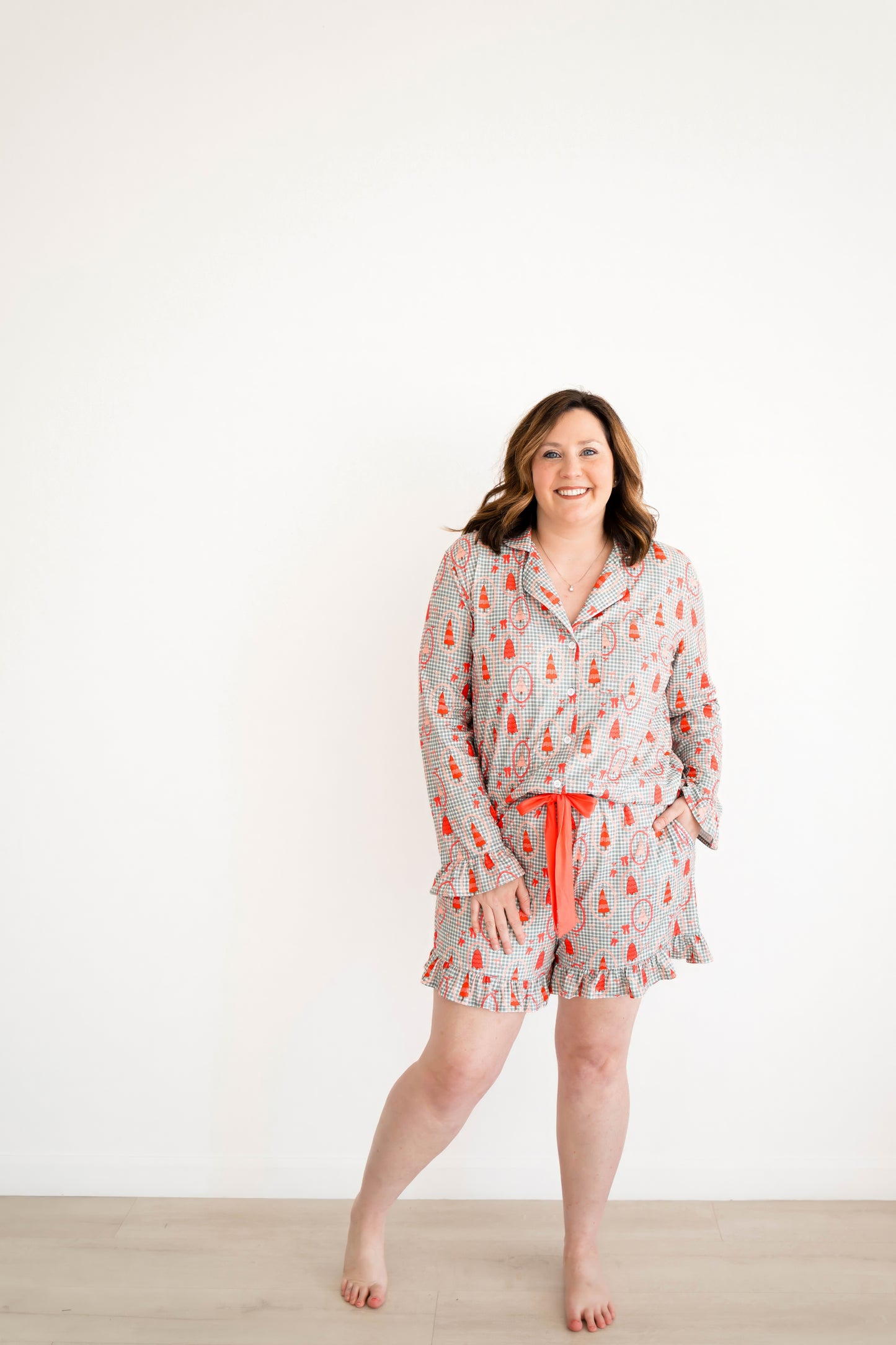 Emily Paige Designs Pink Christmas Tree Pajama Set Deposit
