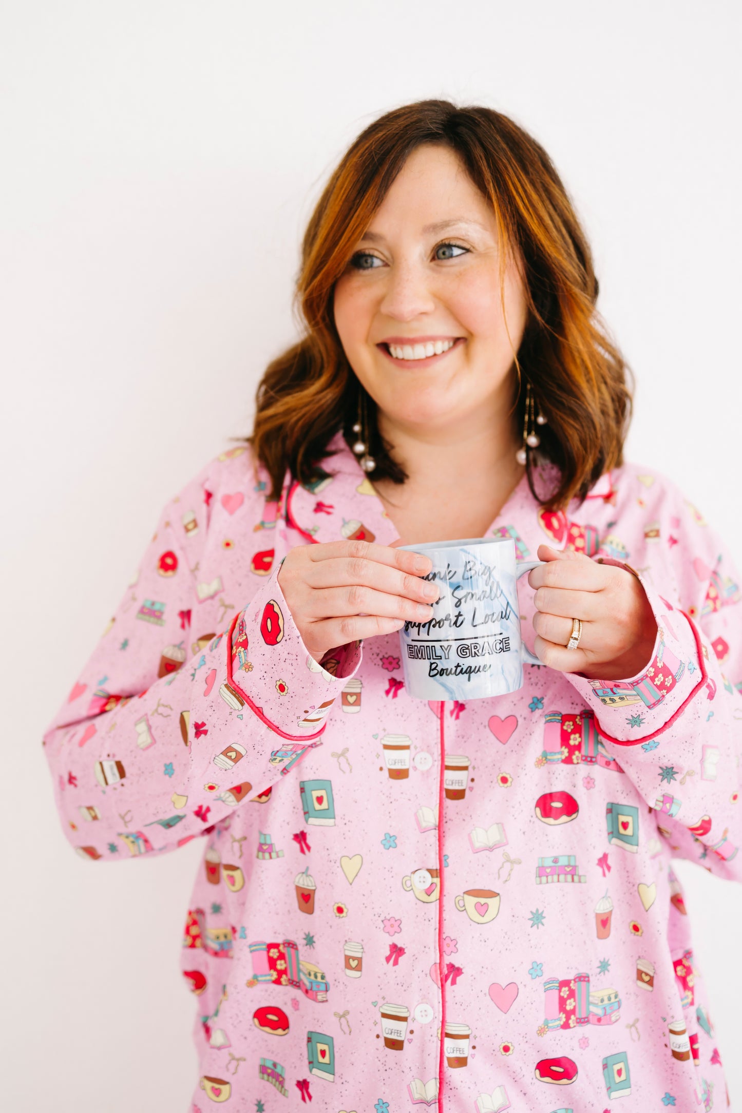 Emily Paige Designs Book & Coffee Lover Pj Set