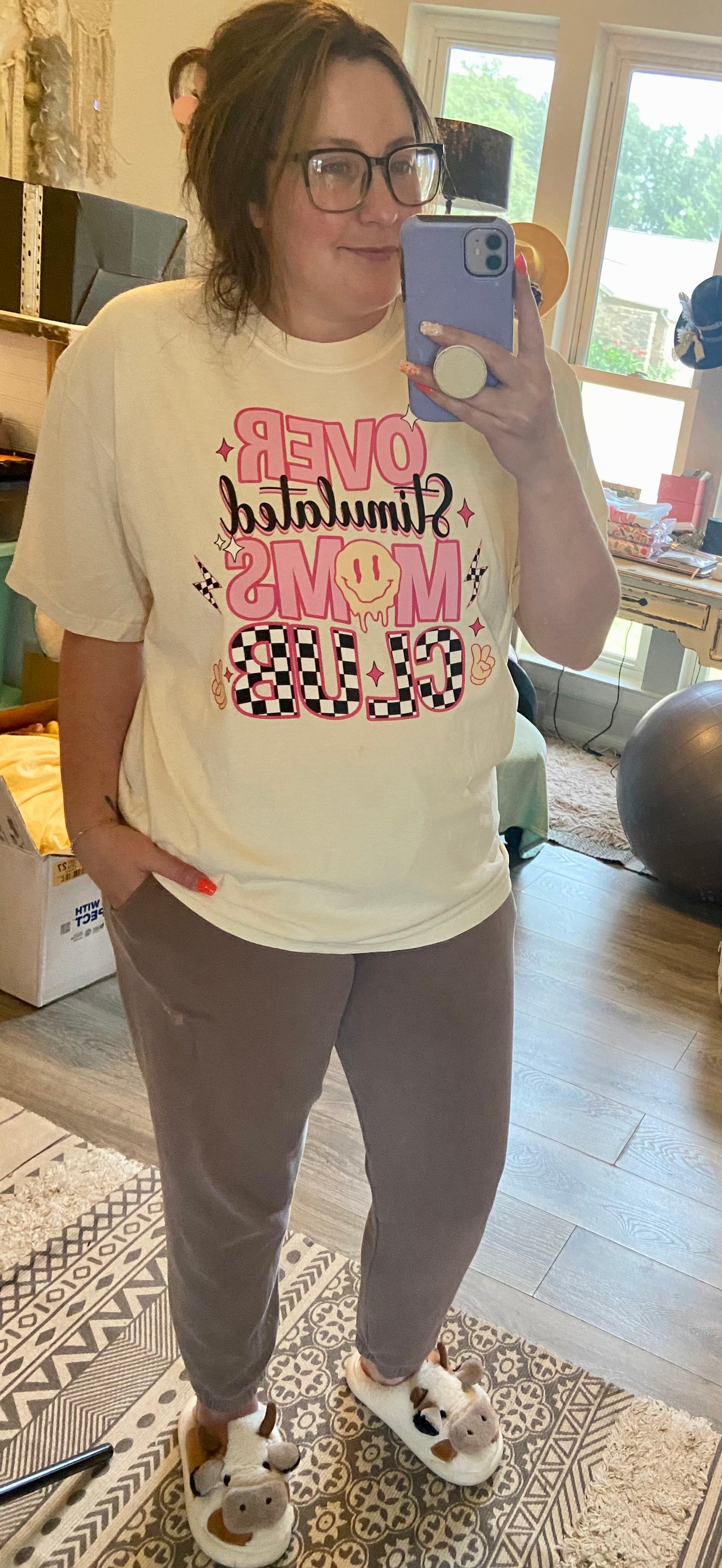 Overstimulated Moms Club Tee