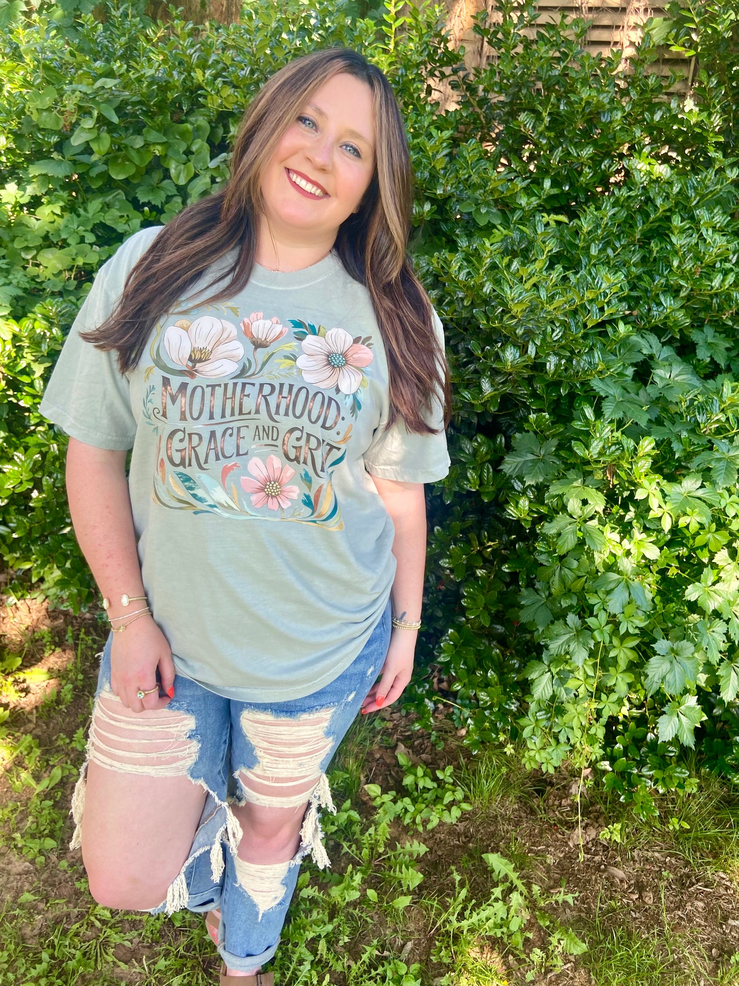 Motherhood Grace & Grit Tee
