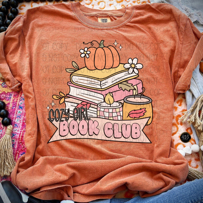 Cozy Girl Book Club Tee