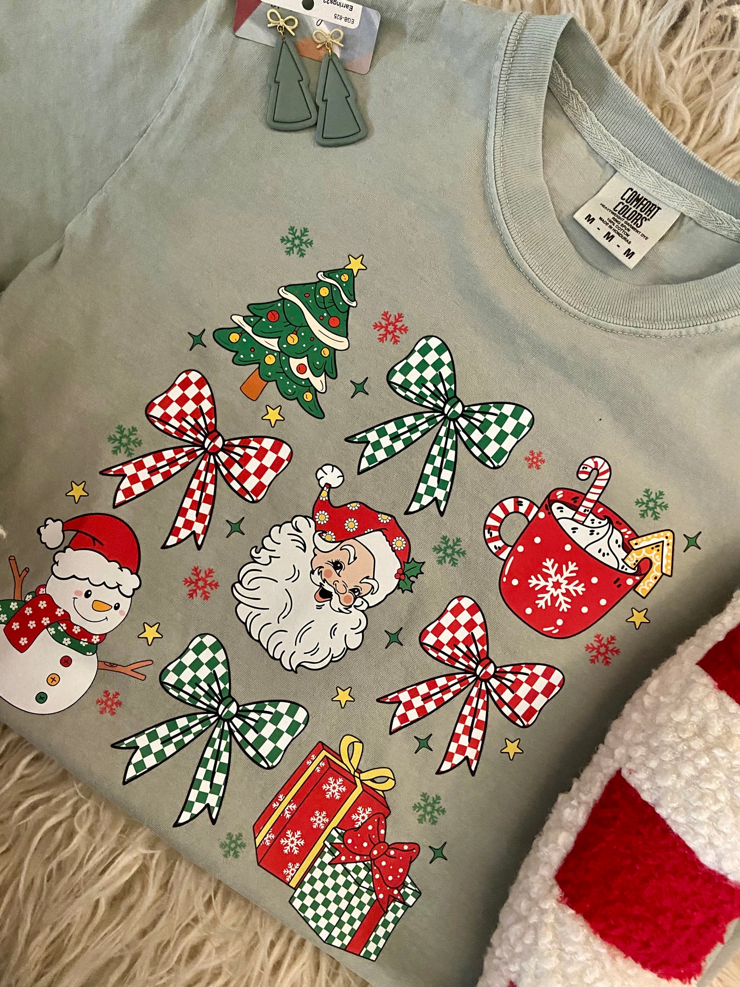 Multi Christmas Tee Bay Comfort Colors Tee