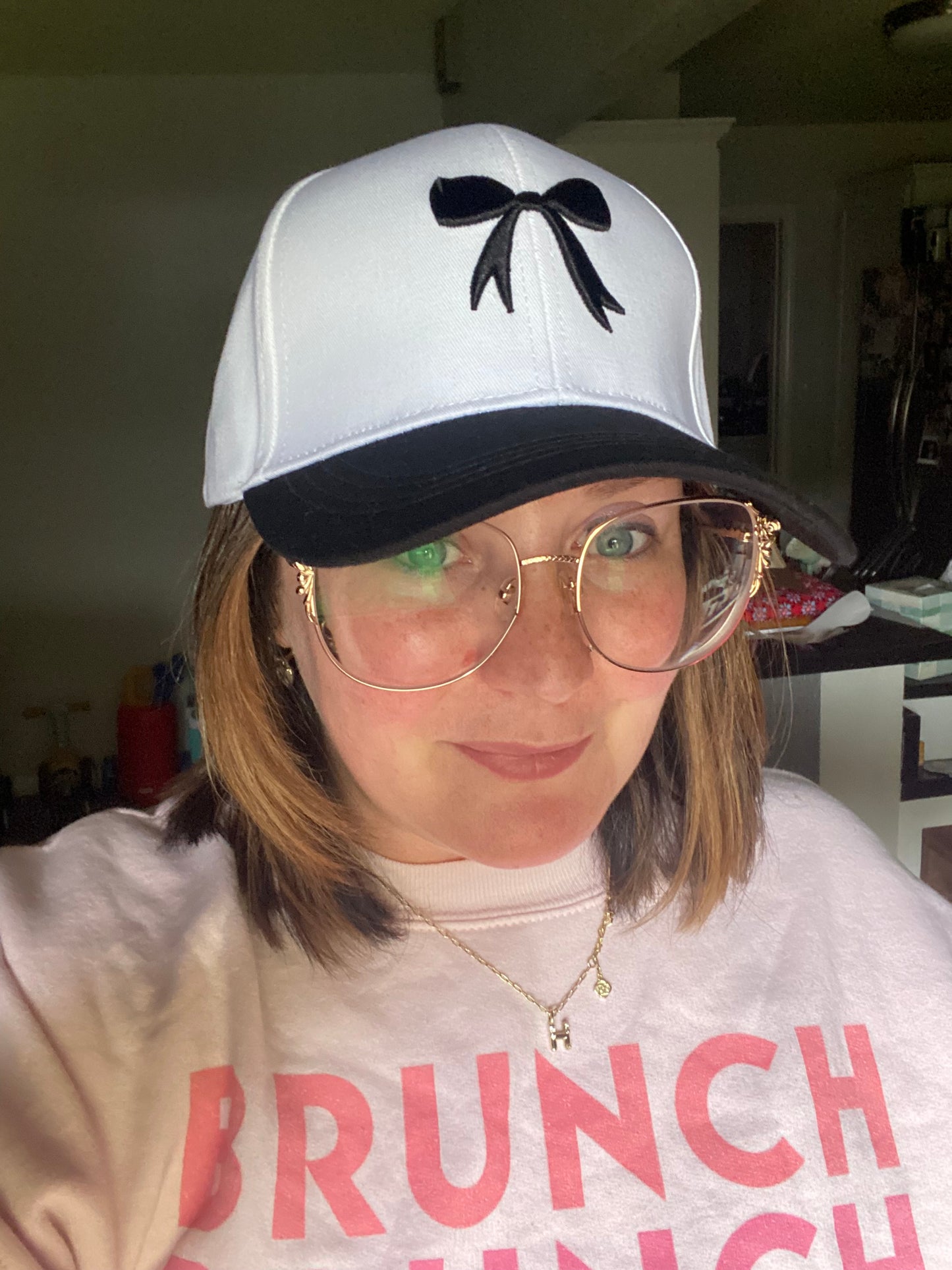 Embroidered Bow Hats