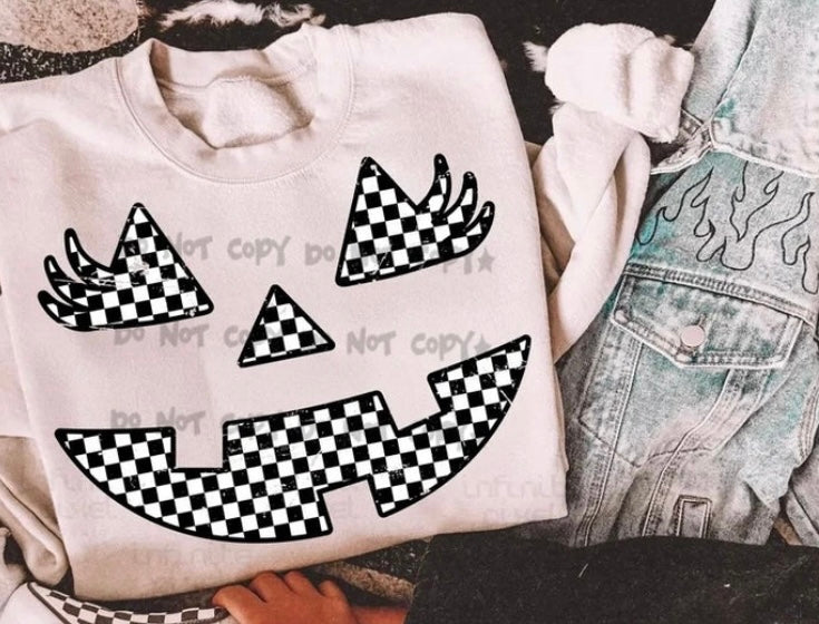 Checkered Mrs. Jack Tee/Sweatshirt