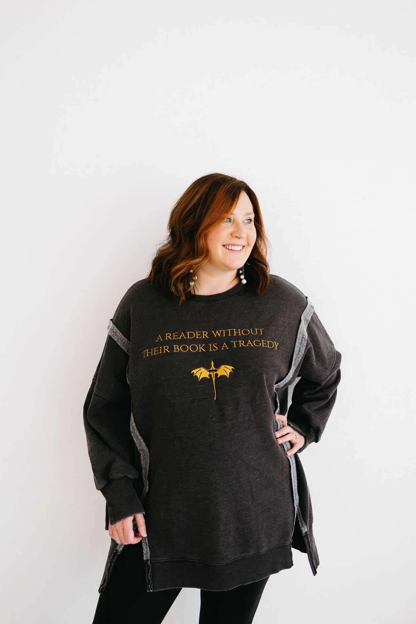 A Reader Without Their Book is a Tragedy Pullover Deposit