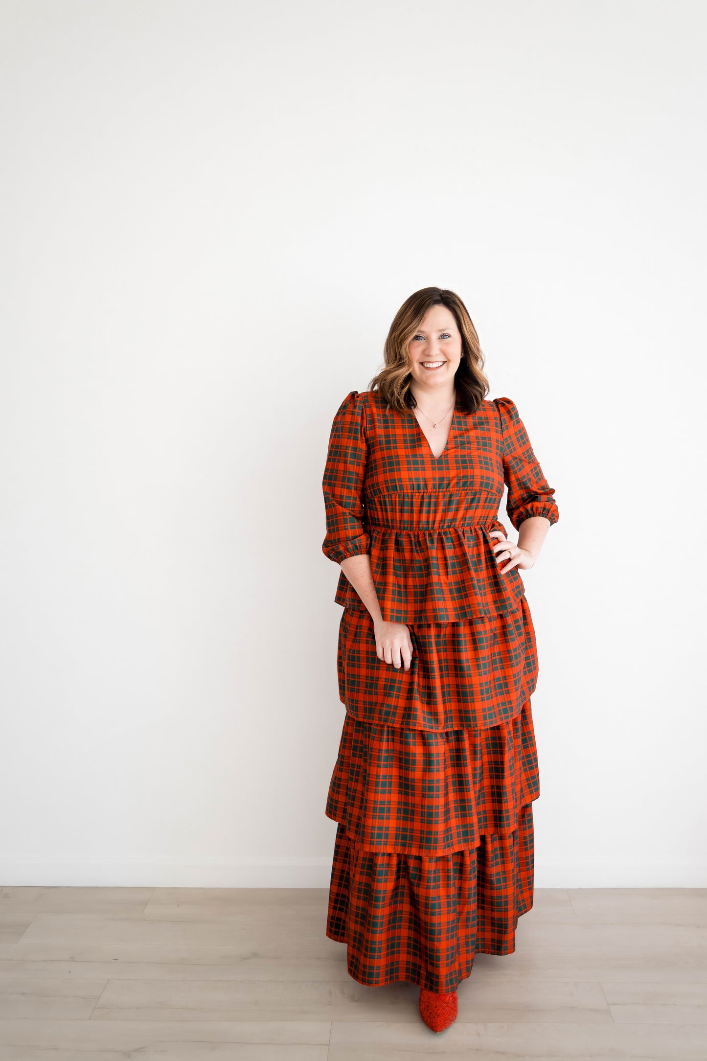 Emily Paige Designs Christmas Plaid Maxi Deposit