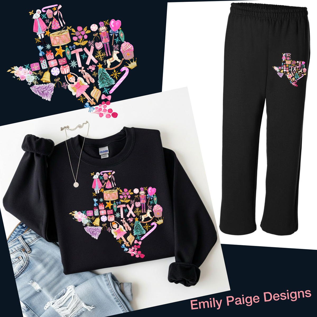TX Nutcracker Sweatpants