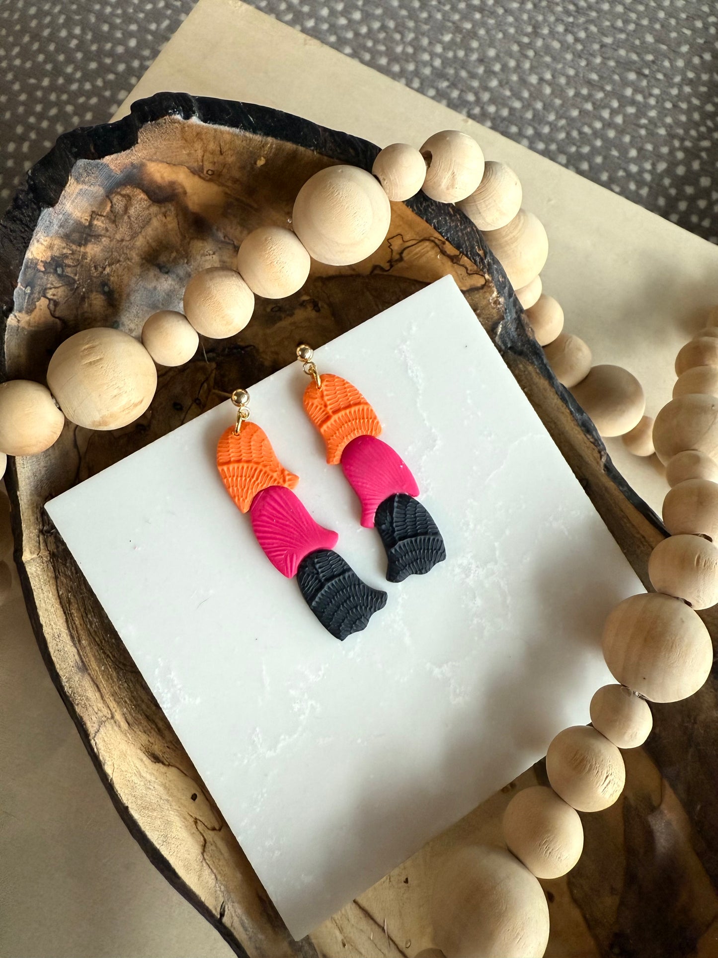 Clover Clay Handmade Earrings for EGB