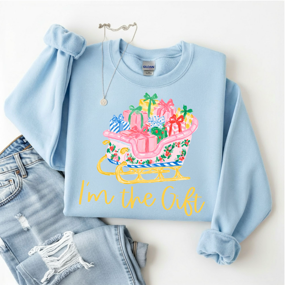 I’m the Gift Sweatshirt by Emily Paige
