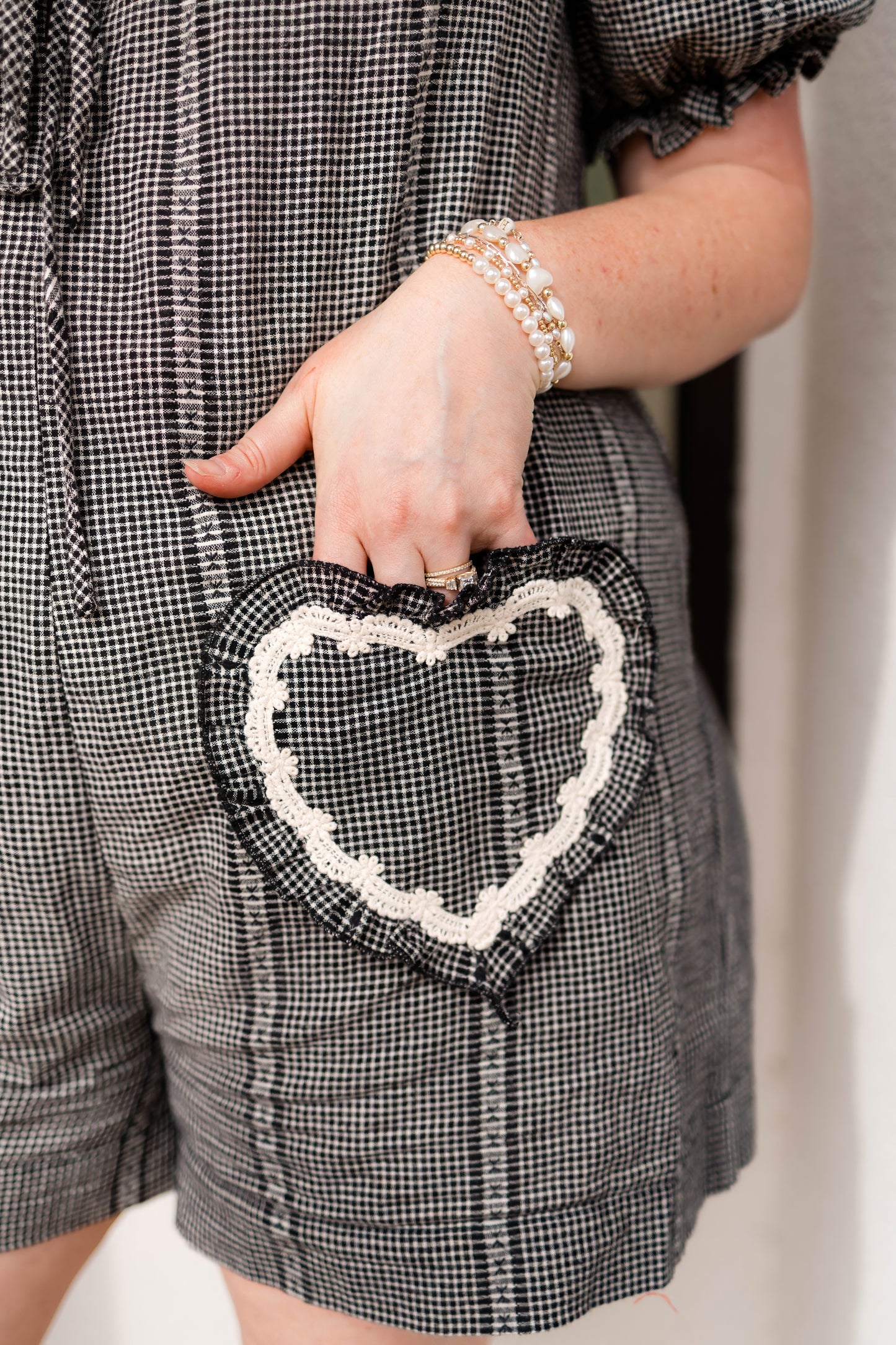 Gingham Heart Romper by Rareraw IN STOCK!