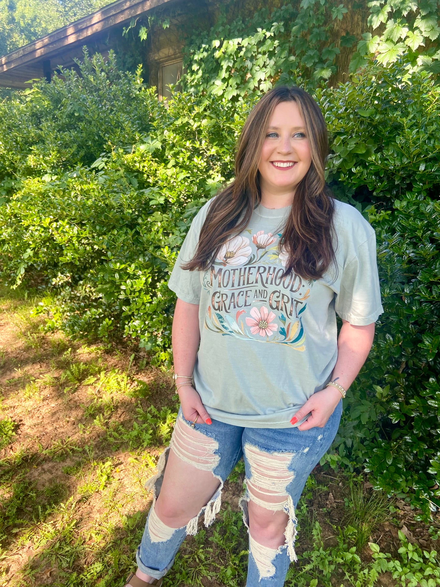 Motherhood Grace & Grit Tee