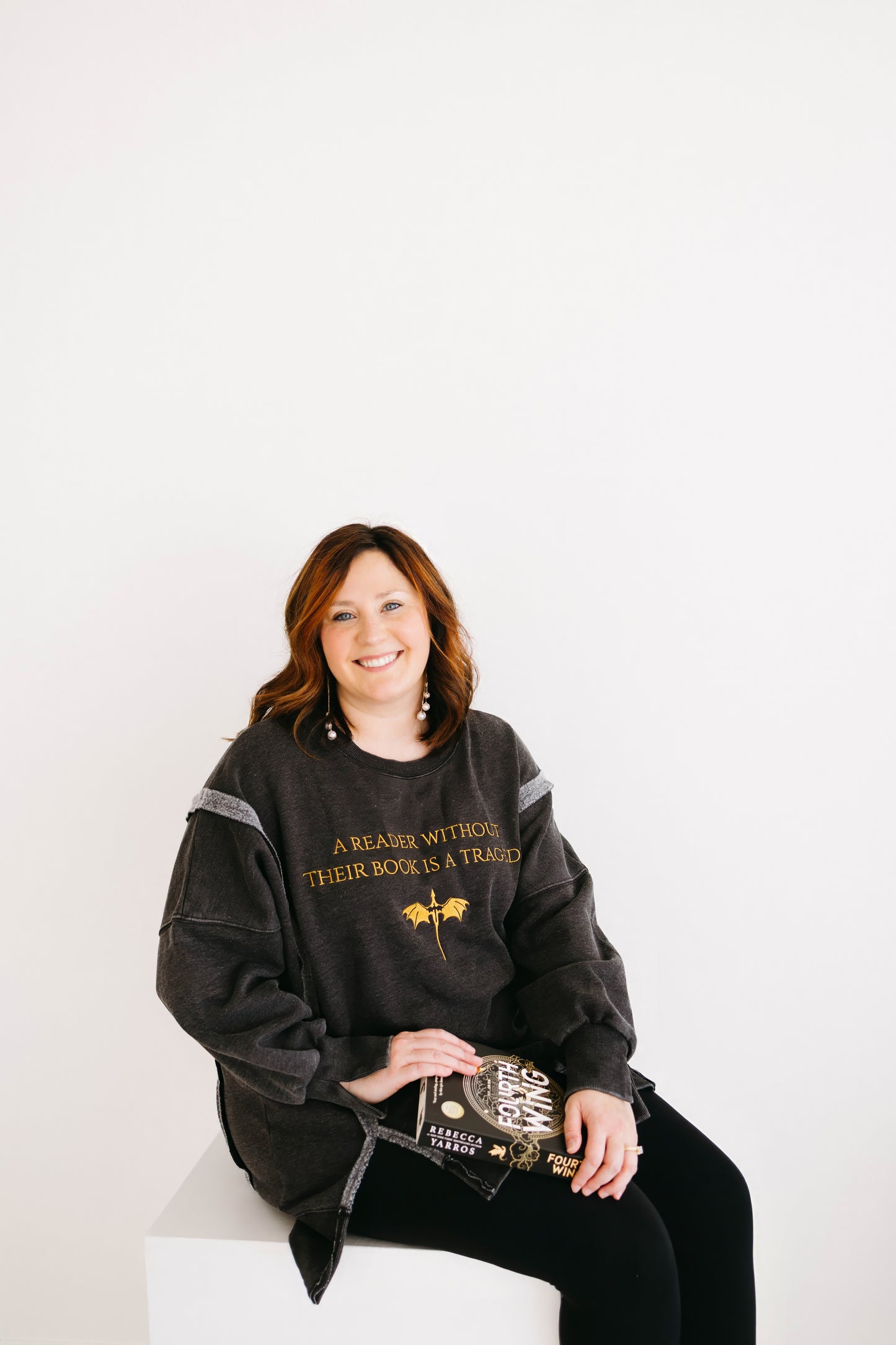 A Reader Without Their Book is a Tragedy Pullover Deposit