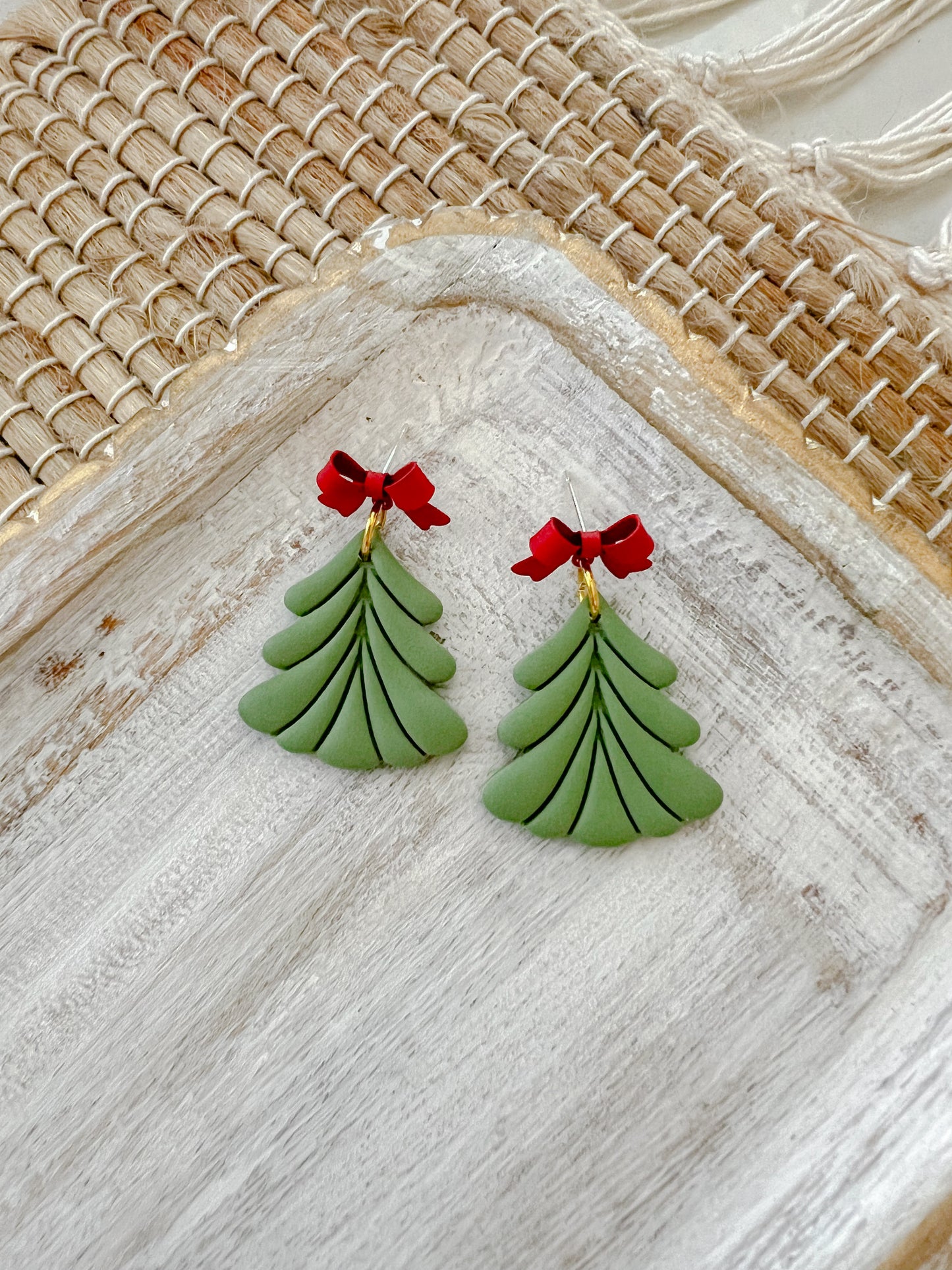 Speckled Sage Christmas Earrings 2024 for EGB