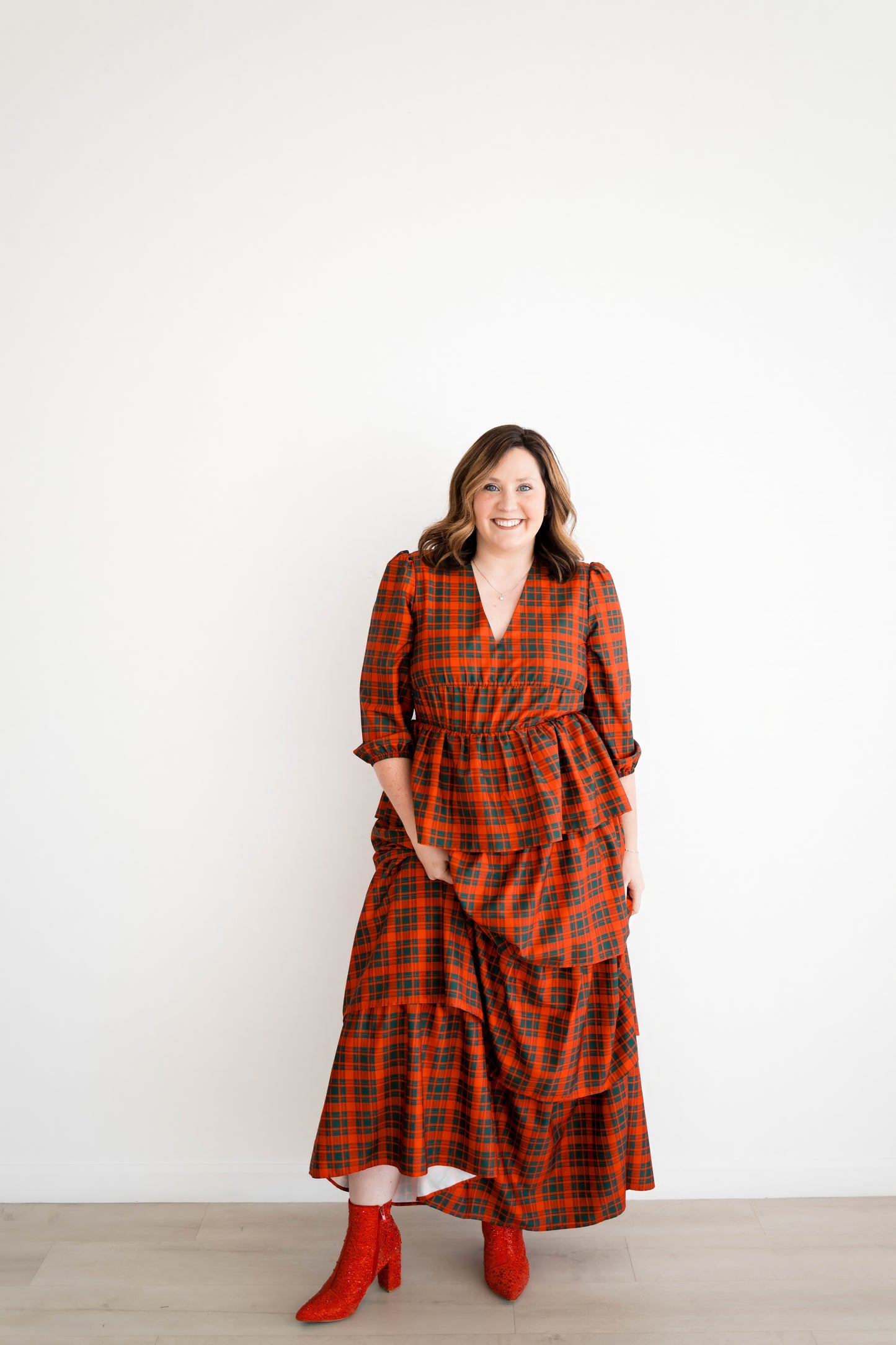 Emily Paige Designs Christmas Plaid Maxi Deposit