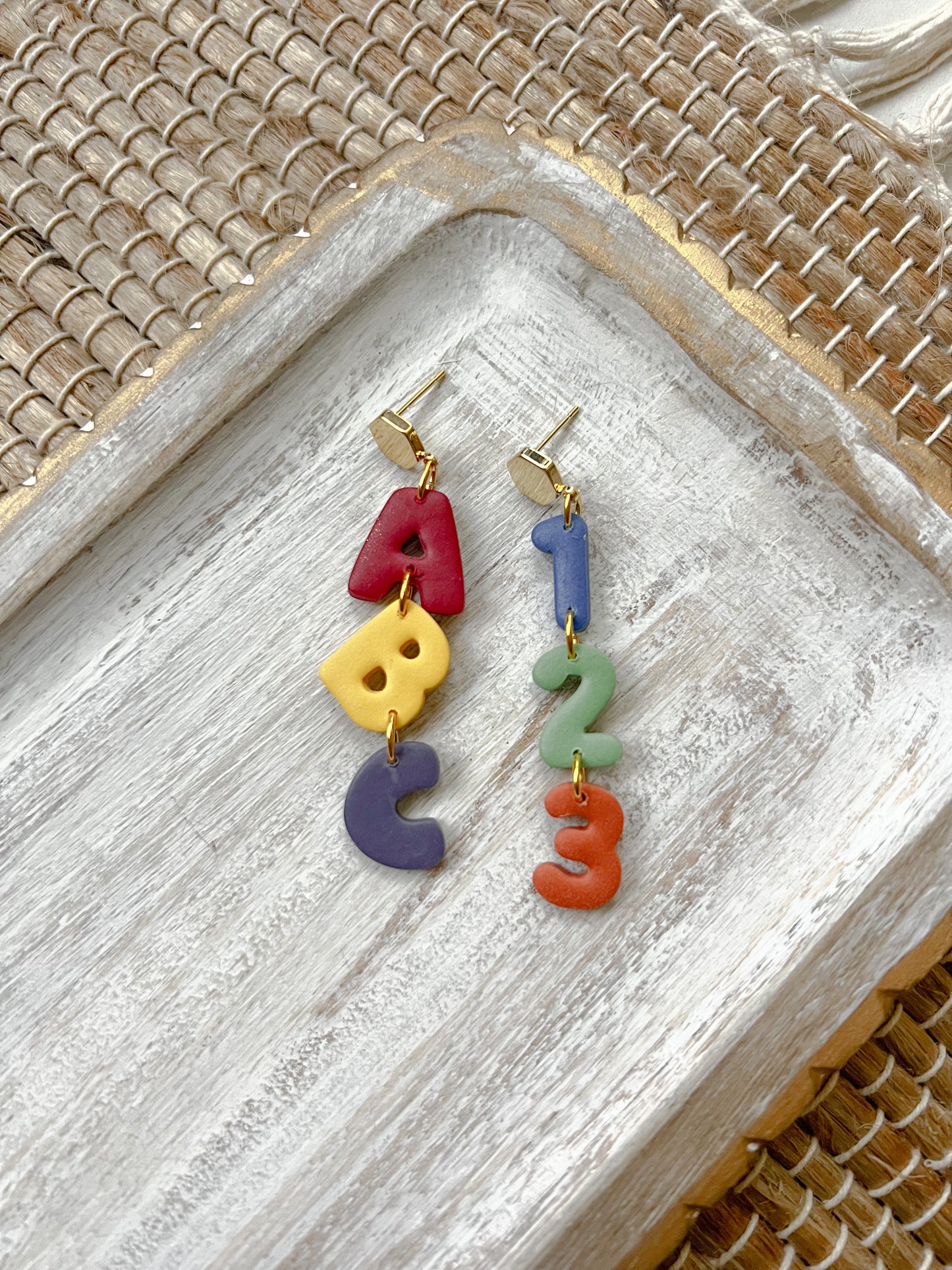 Speckled Sage Teacher Earrings