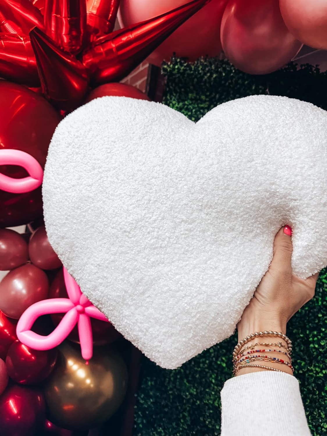 Heart Sherpa Pillows