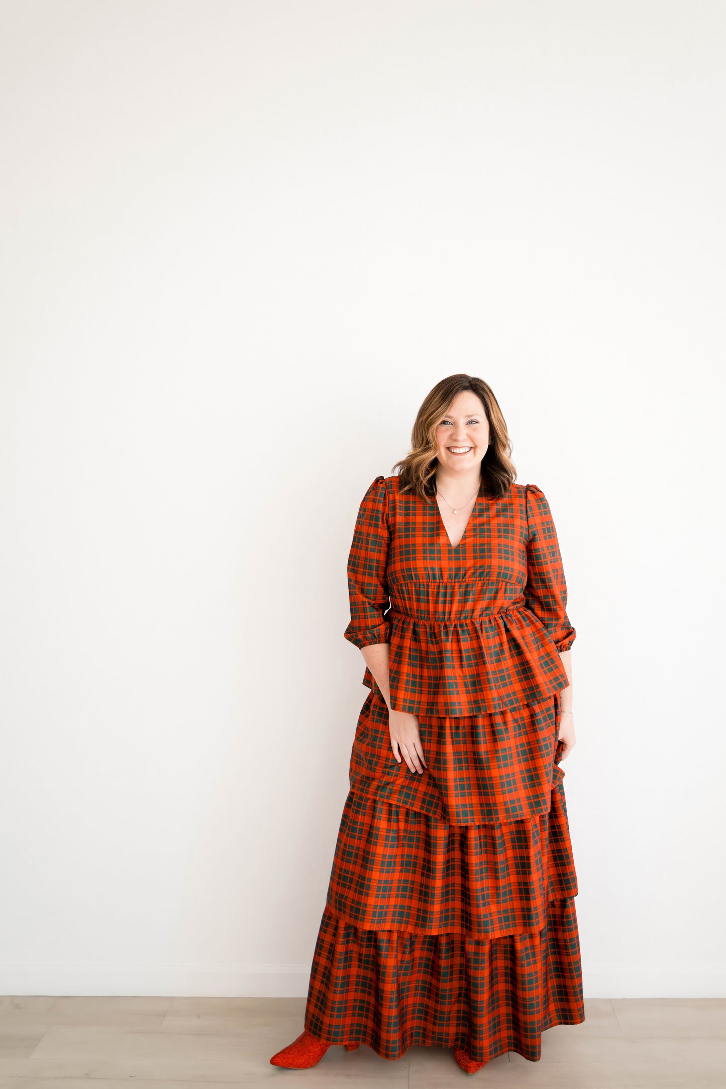 Emily Paige Designs Christmas Plaid Maxi Deposit