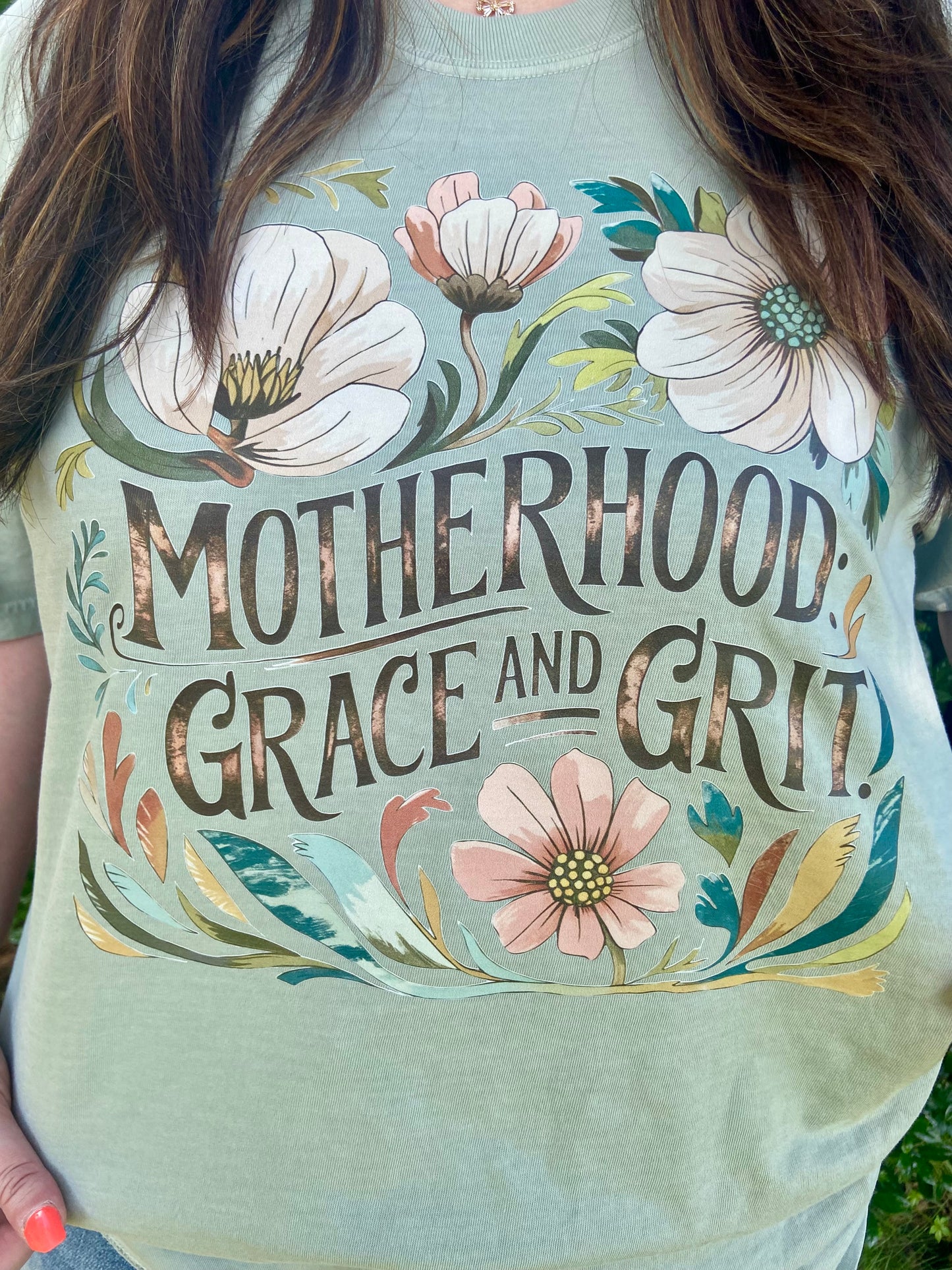 Motherhood Grace & Grit Tee