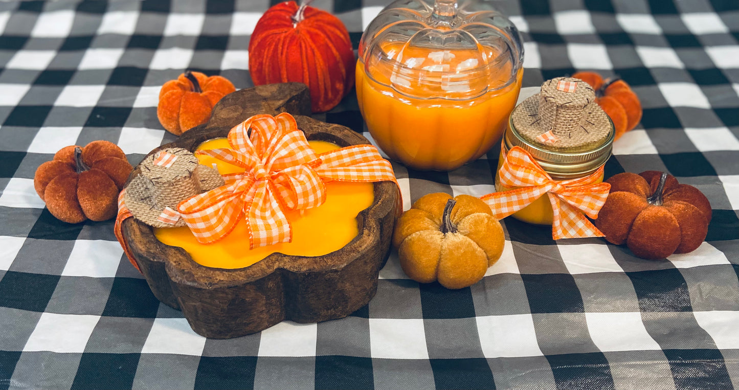 Vanilla Pumpkin Marshmallow Scented Candles