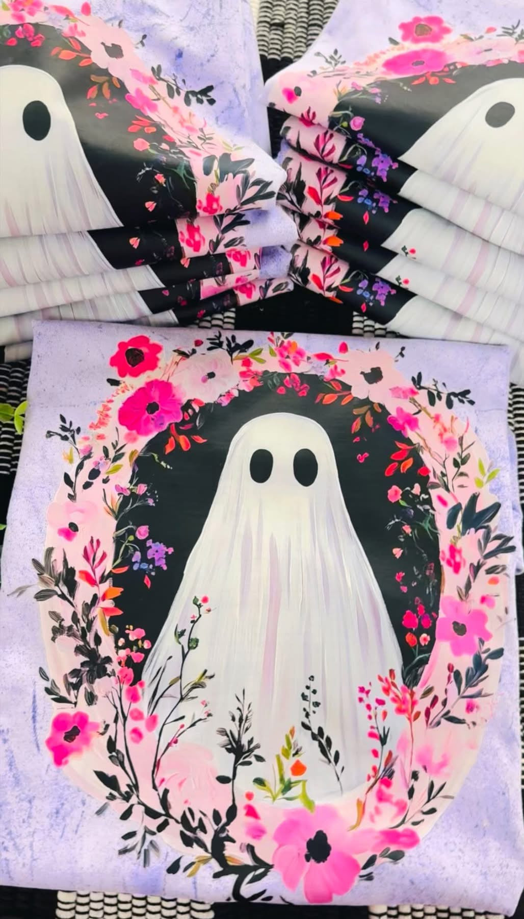Purple Dyed Ghost Tee