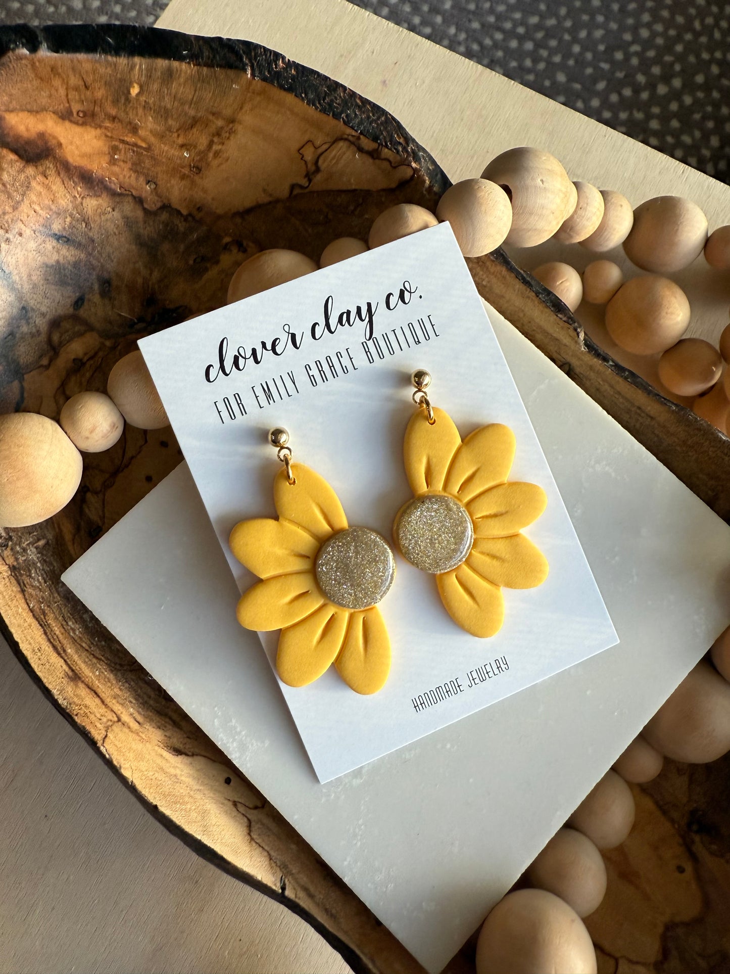 PCM Clover Clay Earring Collection