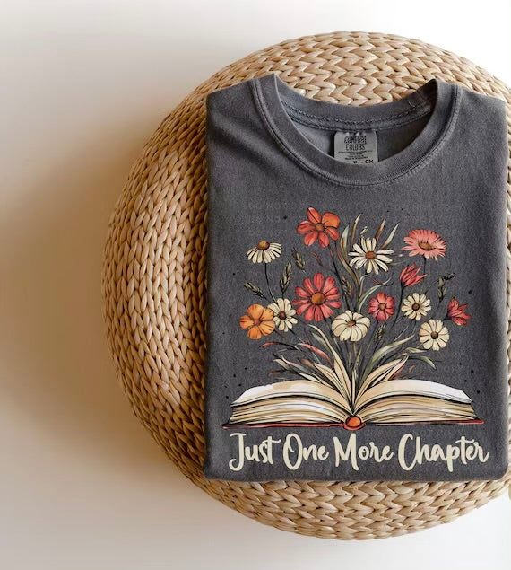 One More Chapter Tee Ivory/Charcoal