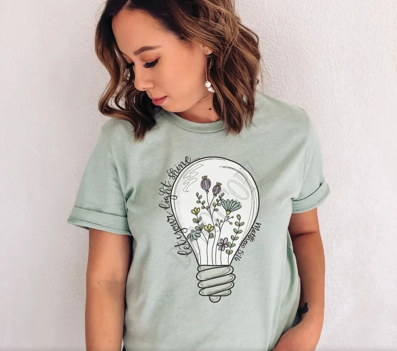 Let your light shine tee
