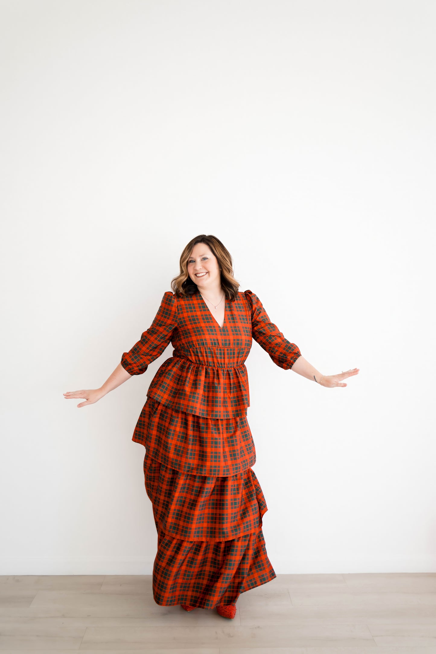 Emily Paige Designs Christmas Plaid Maxi Deposit
