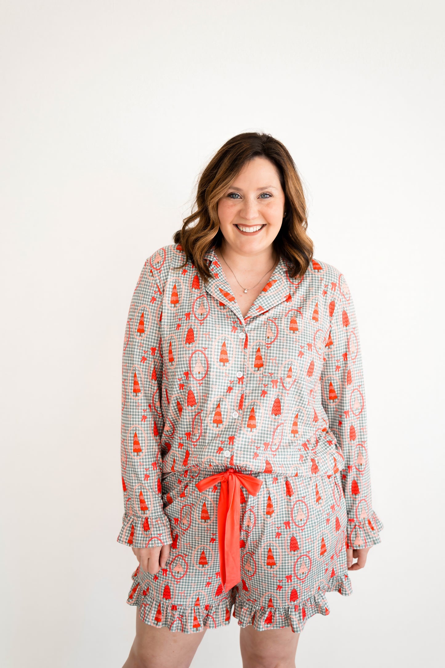 Emily Paige Designs Pink Christmas Tree Pajama Set Deposit