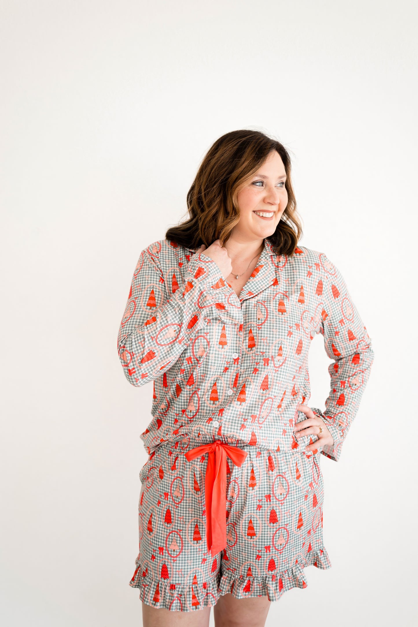 Emily Paige Designs Pink Christmas Tree Pajama Set Deposit