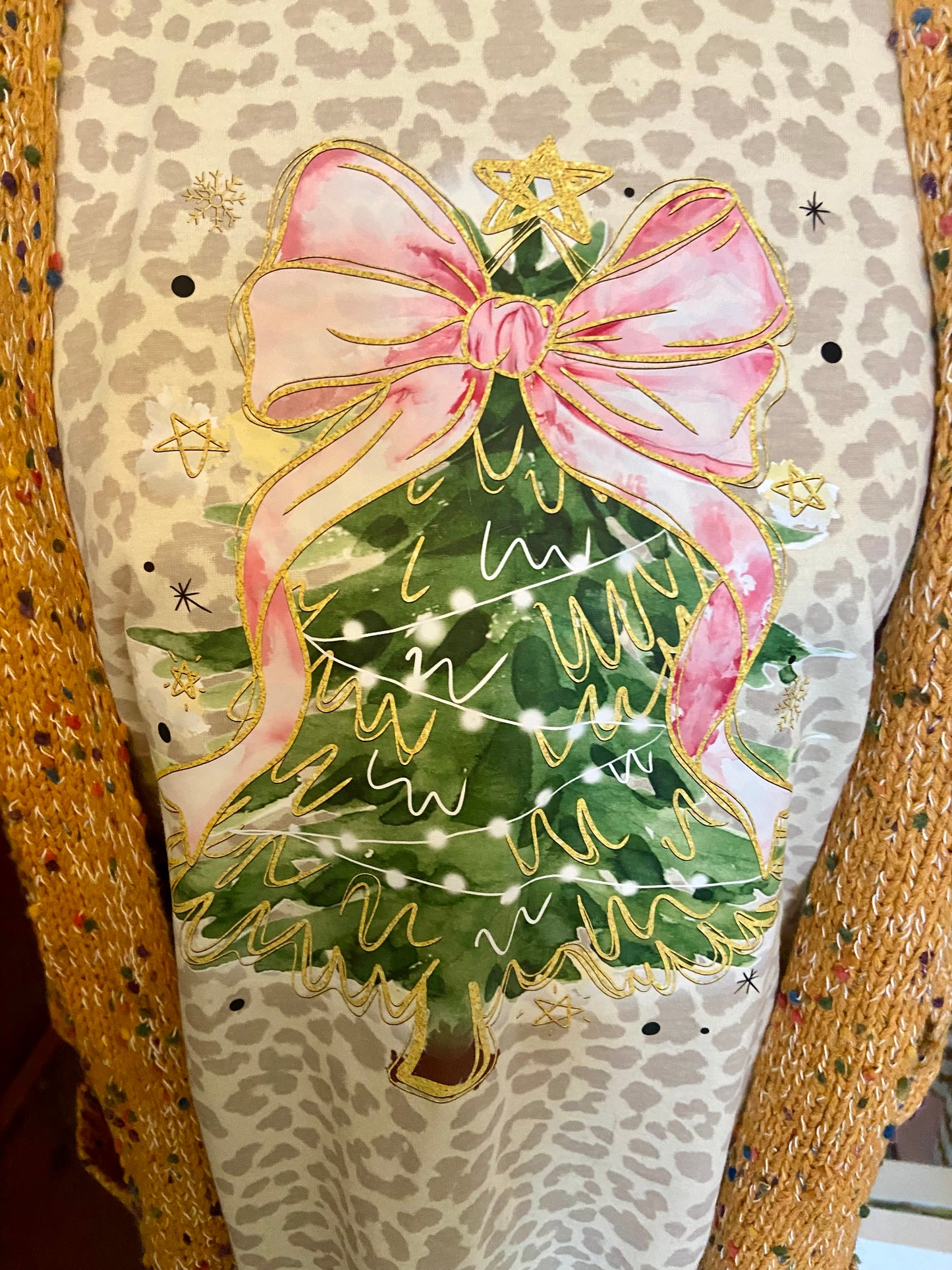 Cheetah Christmas Tree Tee
