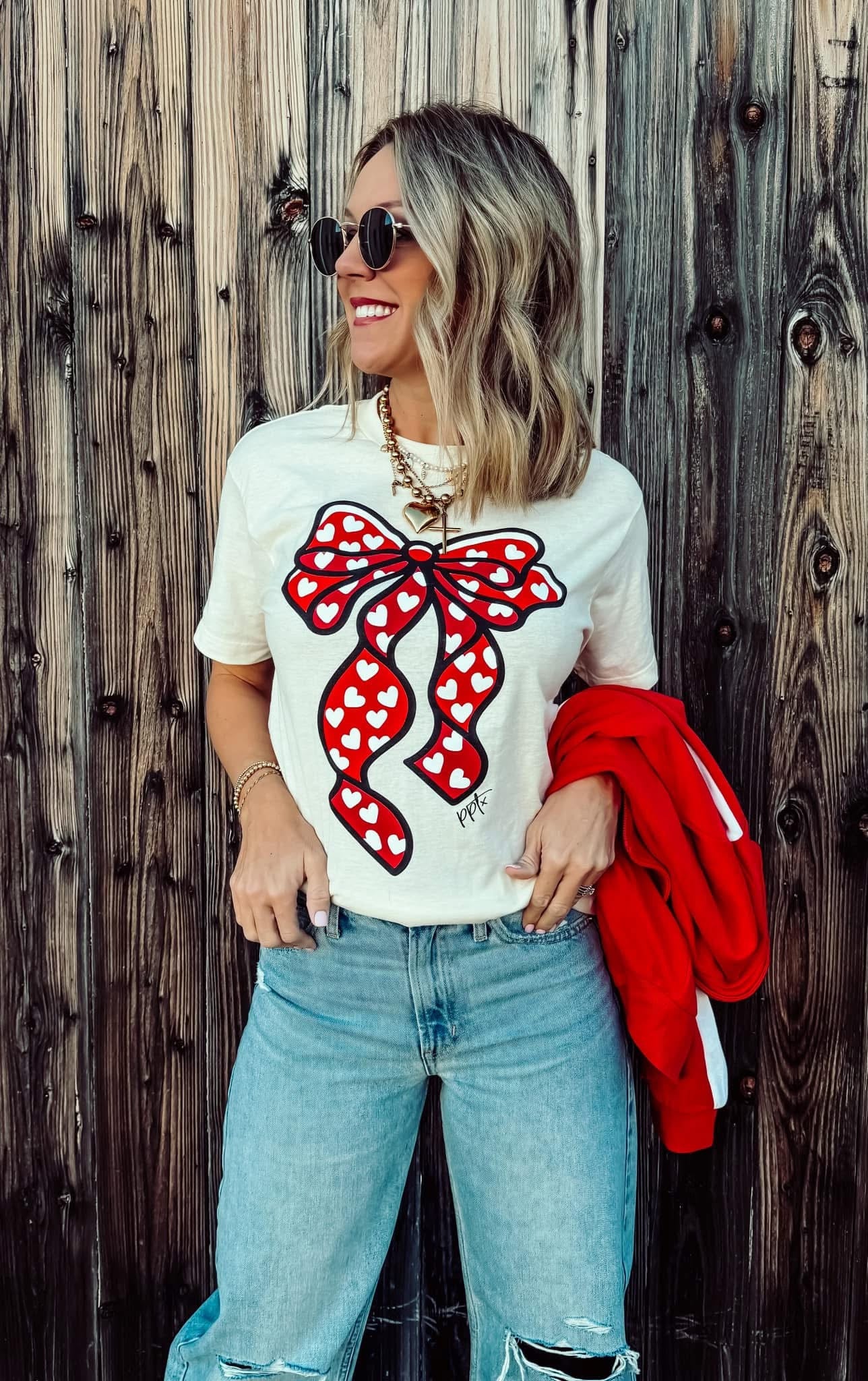 Bow Heart Tee