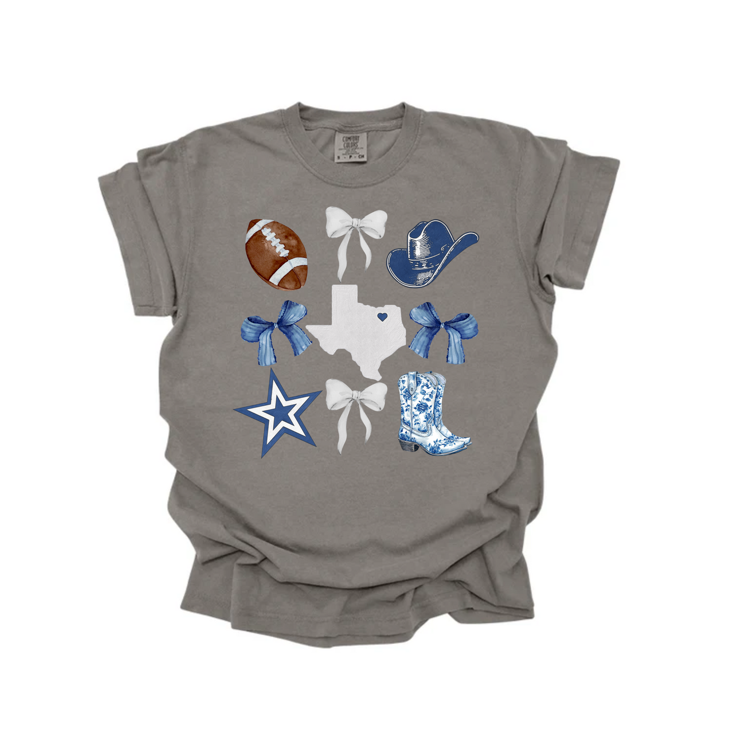 Football Tee w/Star and Boots