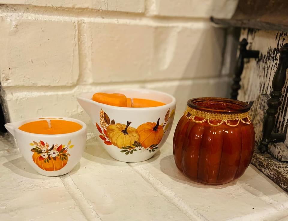 Vanilla Pumpkin Marshmallow Scented Candles
