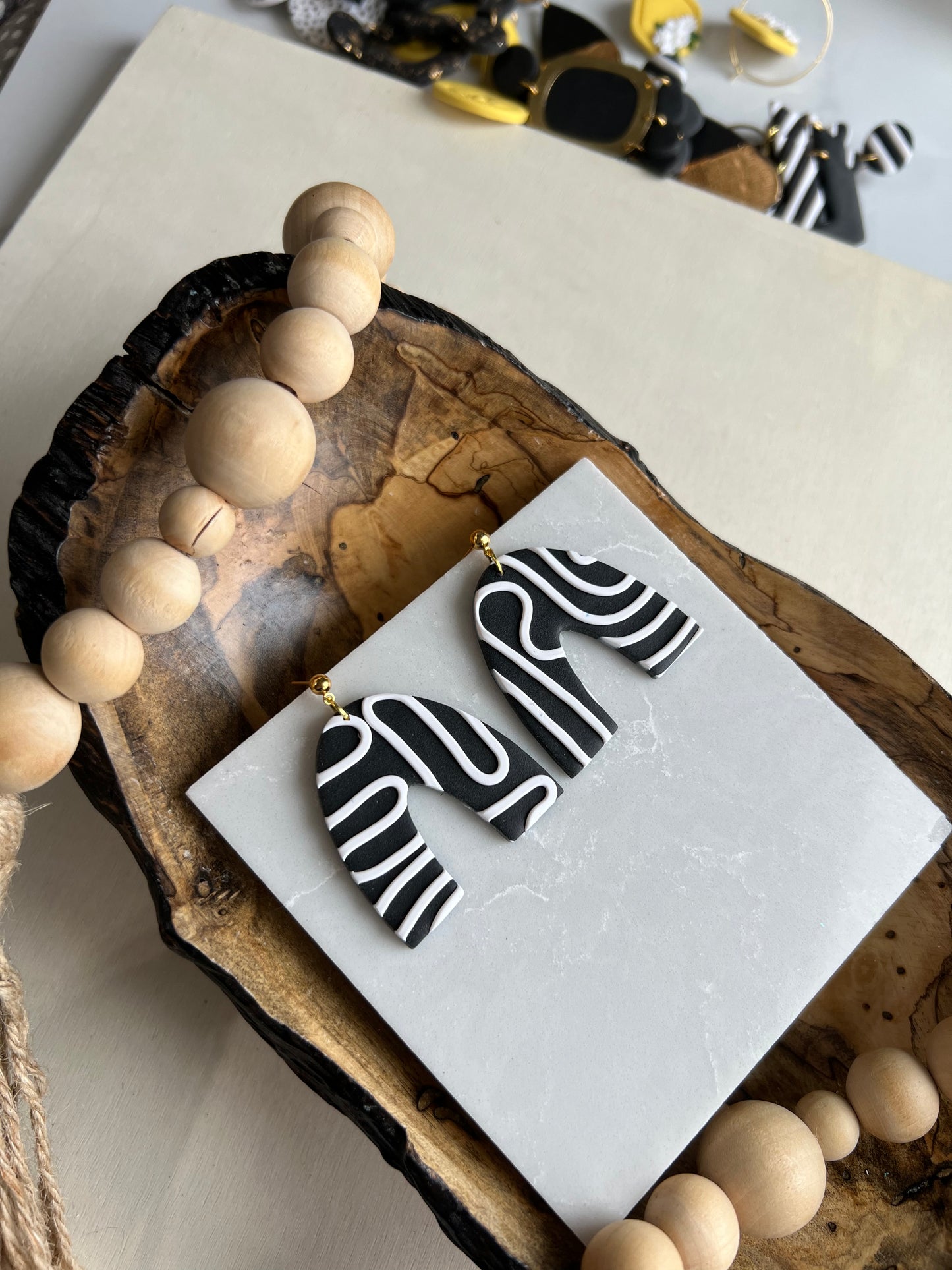 Honey Bee Earrings Collection from Clover Clay for EGB