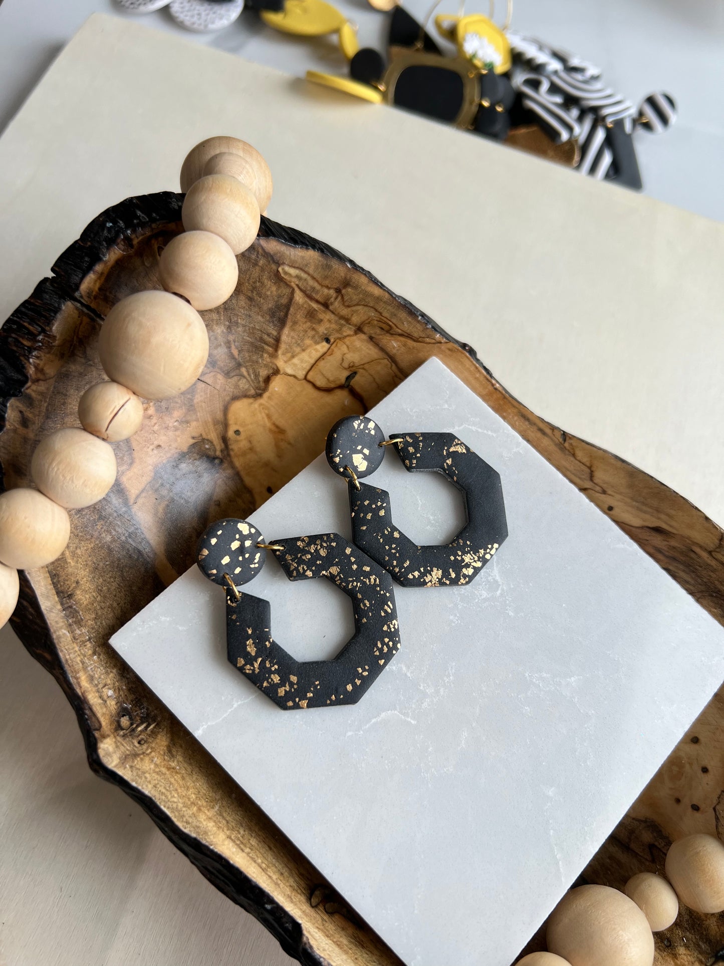 Honey Bee Earrings Collection from Clover Clay for EGB