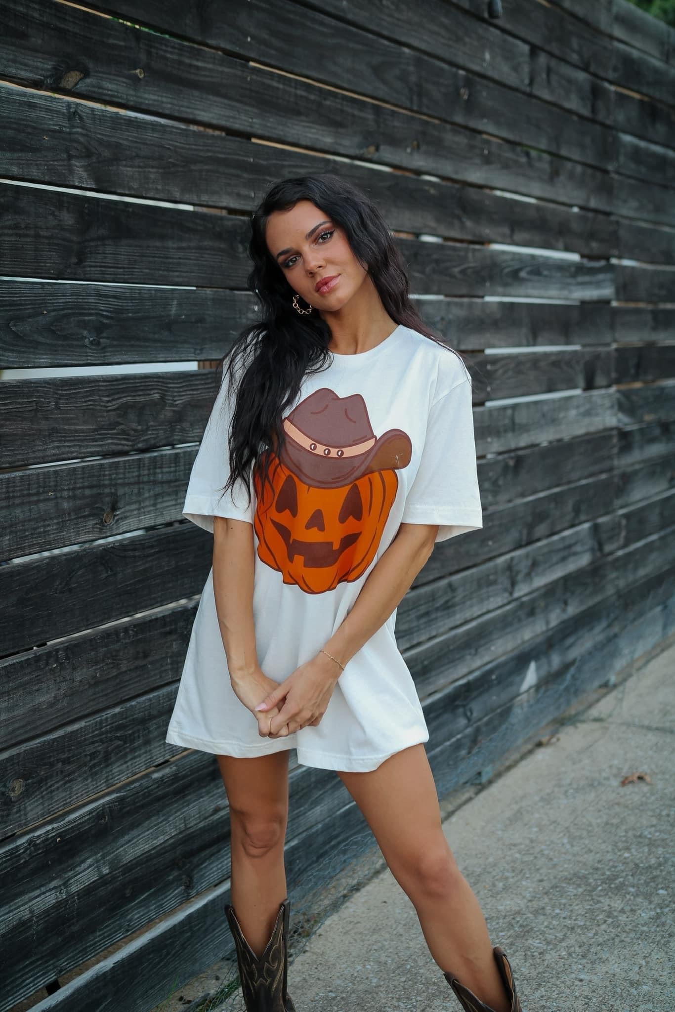 Cowboy Pumpkin Tee