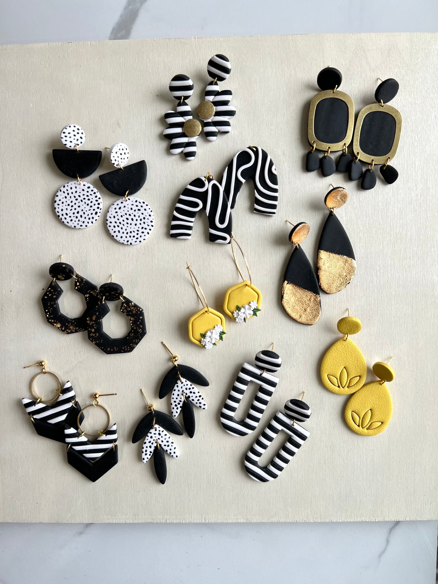 Honey Bee Earrings Collection from Clover Clay for EGB
